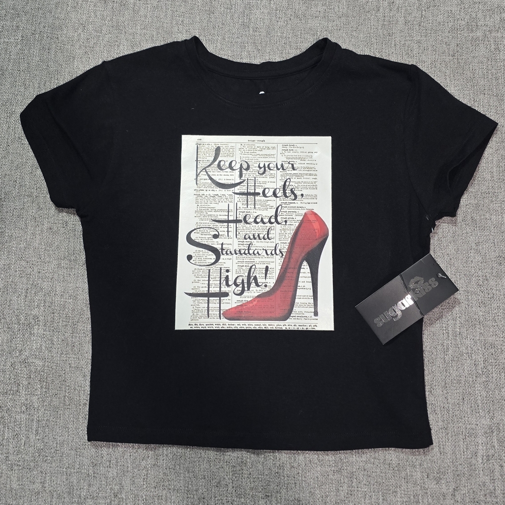 Sugarkiss Black Graphic Tee - Short Sleeve